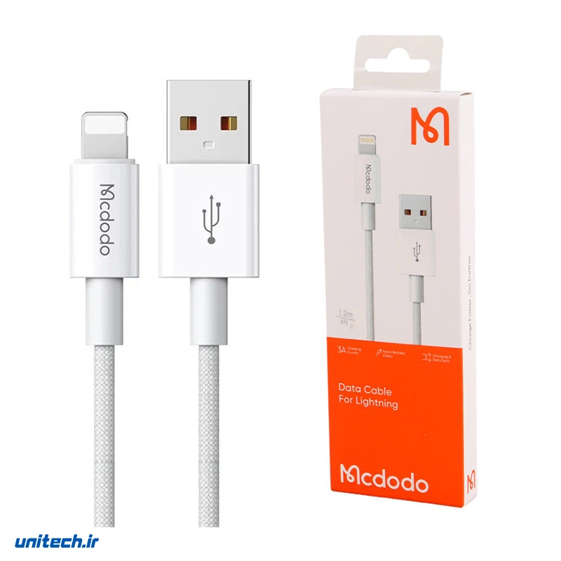 کابل آیفونی فست شارژ مک دودو CA275 3A 1.2m6